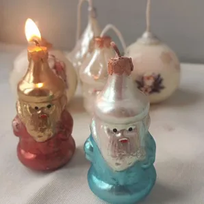 СВЕЧА НОВОГОДНЯЯ ИГРУШКА ДЕД МОРОЗ РУЧНОЙ РАБОТЫ Свеча новогодняя игрушка Дед мороз ручной работы