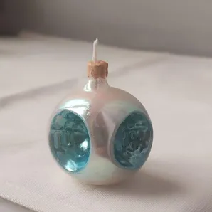 Свеча новогодняя игрушка Прожектор ручной работы