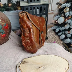 Сумка реконструкция, натуральная кожа, ручная работа