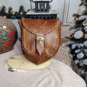 Сумка реконструкция, натуральная кожа, ручная работа