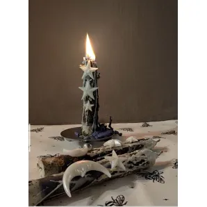 Набор лунных свечей для релакса и медитаций Луна. 2 шт