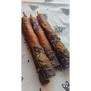 Набор теплых, согревающих свечей, пропитанных экстрактом календулы и прополиса. 2 шт.