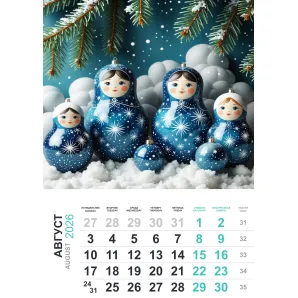 Календарь Новогодние матрёшки 26 г