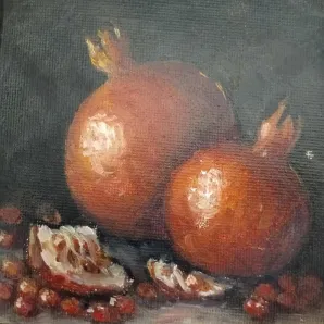 Картина-миниатюра "Гранат"