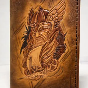 Докхолдер. Обложка для документов из натуральной кожи с тиснением