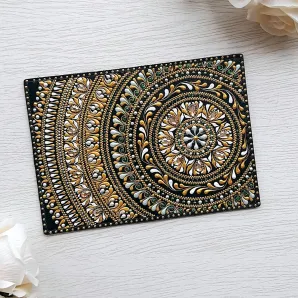 Комплект аксессуаров из натуральной кожи "Гармония в золоте"