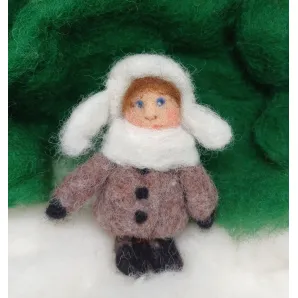 Ёлочные игрушки из шерсти ручной работы