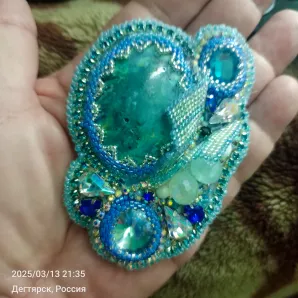 Брошь-кулон "Лагуна"