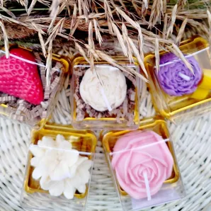 Свеча восковая бонбоньерка