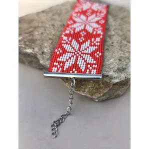 Браслет-оберег из бисера "Алатырь"