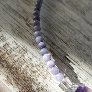 Чокер с диким аметистом