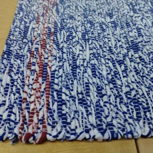 Домотканая салфетка под "гжель"35х45 см из хлопка. Ручная работа.