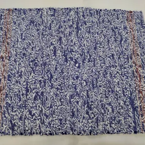 Домотканая салфетка под "гжель"35х45 см из хлопка. Ручная работа.