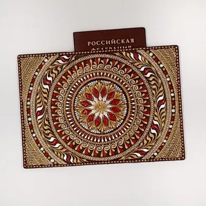 Комплект аксессуаров из натуральной кожи "Осенний комплемент"