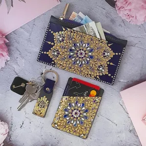 Подарочный набор аксессуаров из натуральной кожи