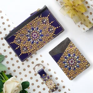 Подарочный набор аксессуаров из натуральной кожи