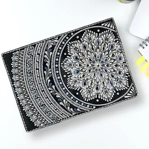 Обложка для паспорта из натуральной кожи "Зимние сумерки"