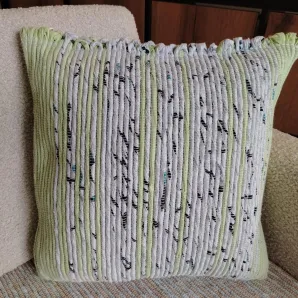Декоративная подушка 35х35 см. Ручное ткачество.