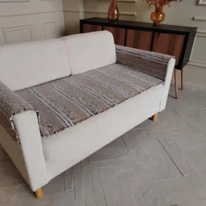 Коврик на пол 70х200 см домотканый. Хлопок.