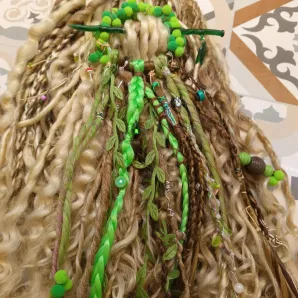 Фибула заколка для дред кос афрокудрей ручная работа