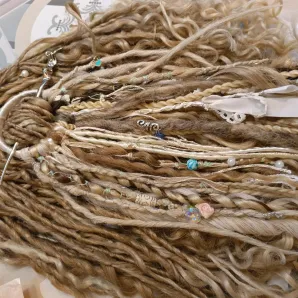 Фибула заколка для дред кос афрокудрей ручная работа