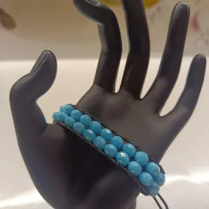 Браслет из хрустальных бусин в стиле Чан Лу двурядный