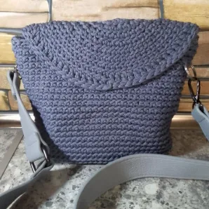 Сумка женская ручной работы цвет серый Ессентуки