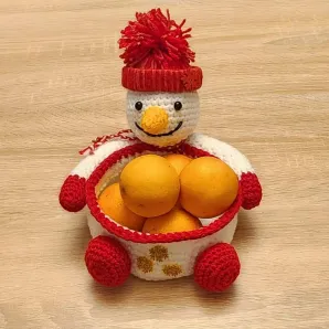 Конфетница, ваза, снеговик новогодний