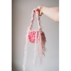 Сумка багет вязанная