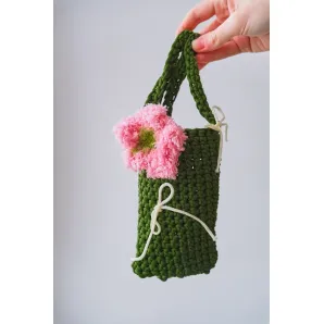 Сумка для телефона вязанная