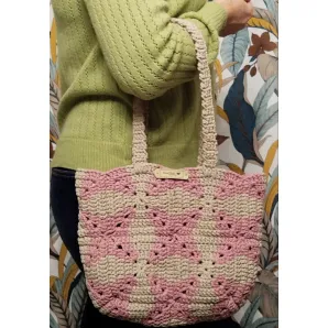 Сумка женская, хозяйственная из хлопчатобумажного шнура