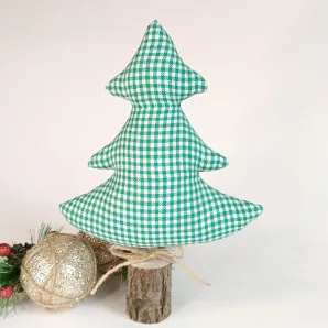 Елочка в клеточку, интерьерная, декоративная, ручная работа