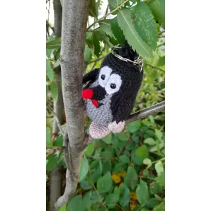 Вязаный крючком брелок Крот