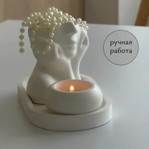 Подарочный набор с вазой-кашпо "Мечтательница"