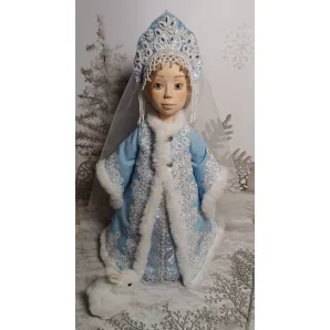 Кукла ручной работы "Снегурочка" В русском традиционном костюме