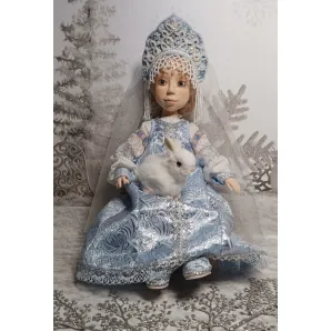 Кукла ручной работы "Снегурочка" В русском традиционном костюме