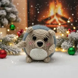 Вязаная игрушка Ёжик