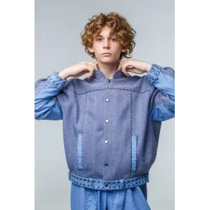 Костюм «URBAN EXPLORER»: джинс, кашемир и винтажная отделка