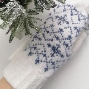 Варежки "Снегопад"