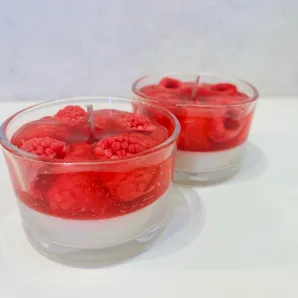 Десертная свеча с малиной