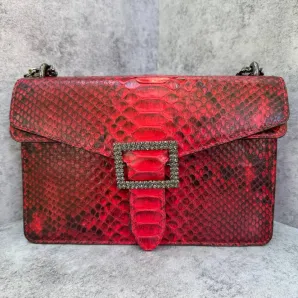 сумка из натуральной кожи питона
