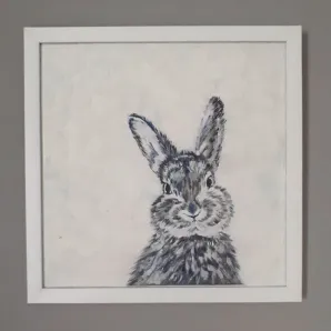 Картина маслом. Кролик
