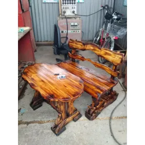 Стол садовый с лавкой из массива сосны