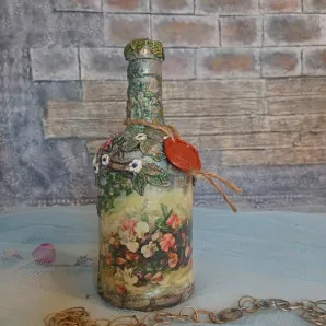 Бутылка декоративная "Замок"