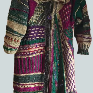 Демисезонное вязаное пальто БАГДАД
