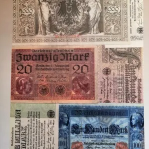 Календарь денежных знаков Веймарской Германии 1918-1923 на 2024г.