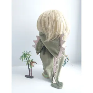 Кукла текстильная интерьерная большеголовка в костюме Дракоши