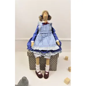 Игрушка текстильная интерьерная ручной работы Тильда Алиса