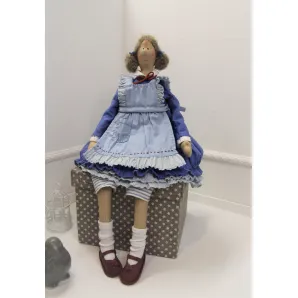 Игрушка текстильная интерьерная ручной работы Тильда Алиса