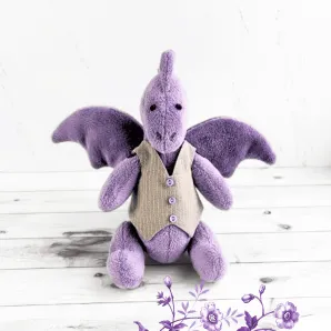 плюшевый дракончик ручной работы